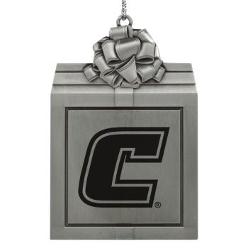 Pewter Gift Box Ornament - Tennessee Chattanooga Mocs
