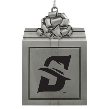 Pewter Gift Box Ornament - Stetson Hatters