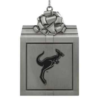 Pewter Gift Box Ornament - Akron Zips
