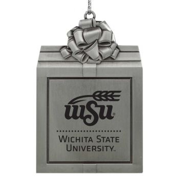 Pewter Gift Box Ornament - Wichita State Shocker