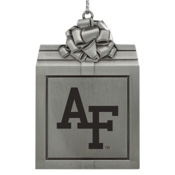 Pewter Gift Box Ornament - Air Force Falcons