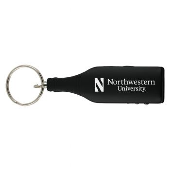 Wine Opener Keychain Multi-tool - Northwestern Wildcats