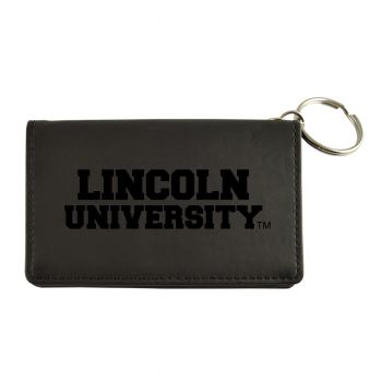 PU Leather Card Holder Wallet - Lincoln University Tigers
