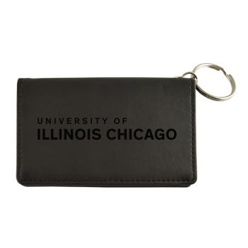 PU Leather Card Holder Wallet - UIC Flames