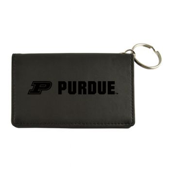 PU Leather Card Holder Wallet - Purdue Boilermakers