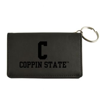 PU Leather Card Holder Wallet - Coppin State Eagles