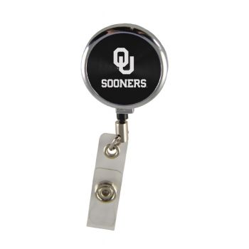 Retractable ID Badge Reel - Oklahoma Sooners