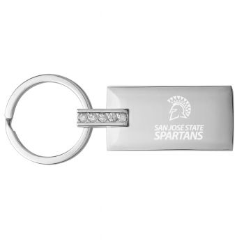 Jeweled Keychain Fob - San Jose State Spartans