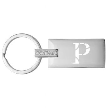 Jeweled Keychain Fob - Wisconsin-Platteville Pioneers