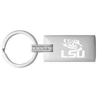 Jeweled Keychain Fob - LSU Tigers
