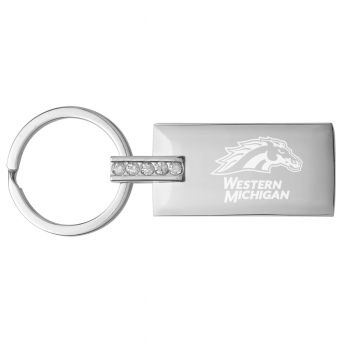 Jeweled Keychain Fob - Western Michigan Broncos