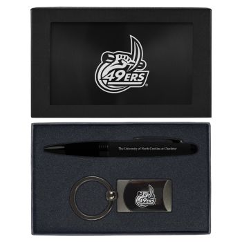 Prestige Pen and Keychain Gift Set - UNC Charlotte 49ers