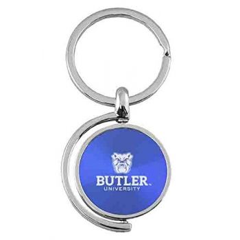 Spinner Round Keychain - Butler Bulldogs