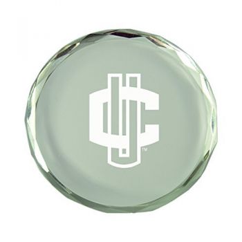 Crystal Paper Weight - UConn Huskies