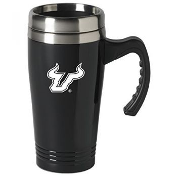 16 oz Stainless Steel Coffee Mug with handle - South Florida Bulls