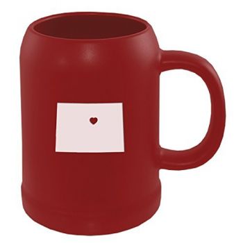 22 oz Ceramic Stein Coffee Mug - I Heart Colorado - I Heart Colorado
