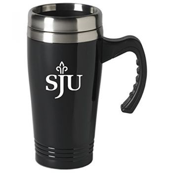 16 oz Stainless Steel Coffee Mug with handle - St. Joseph's Hawks