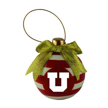 Ceramic Christmas Ball Ornament - Utah Utes