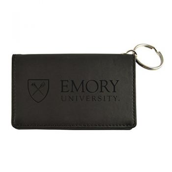 PU Leather Card Holder Wallet - Emory Eagles