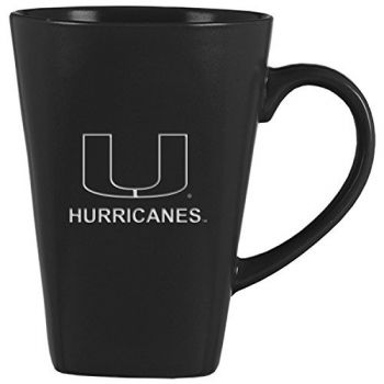 14 oz Square Ceramic Coffee Mug - Miami Hurricanes
