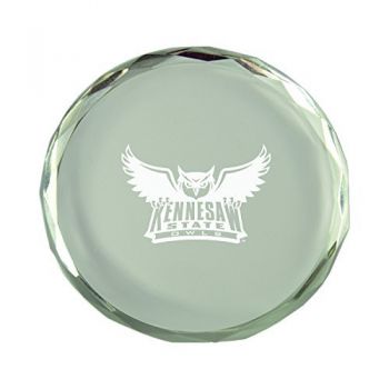 Crystal Paper Weight - Kennesaw State Owls