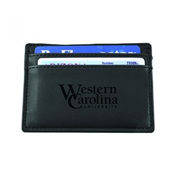 Slim Wallet with Money Clip - Western Carolina Catamounts