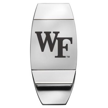 Stainless Steel Money Clip - Wake Forest Demon Deacons