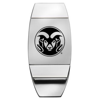 Stainless Steel Money Clip - Colorado State Rams