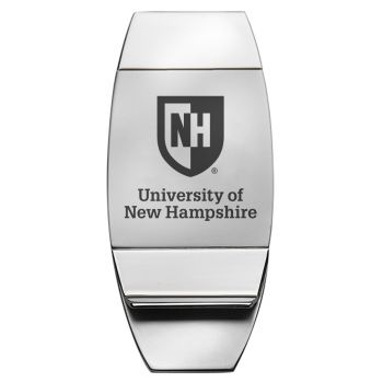 Stainless Steel Money Clip - New Hampshire Wildcats