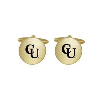 Brushed Steel Cufflinks - Campbell Fighting Camels