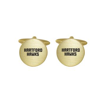 Brushed Steel Cufflinks - Hartford Hawks