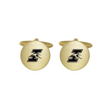 Brushed Steel Cufflinks - Indianapolis Greyhounds