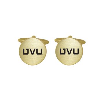 Brushed Steel Cufflinks - UVU Wolverines