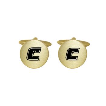 Brushed Steel Cufflinks - Tennessee Chattanooga Mocs