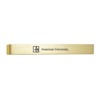 Brushed Steel Tie Clip - American University