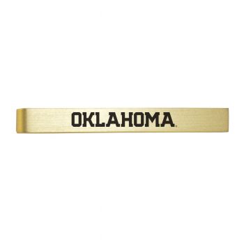 Brushed Steel Tie Clip - Oklahoma Sooners