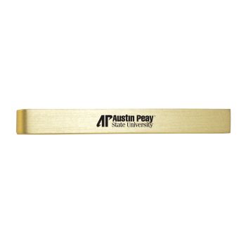 Brushed Steel Tie Clip - Austin Peay State Governors