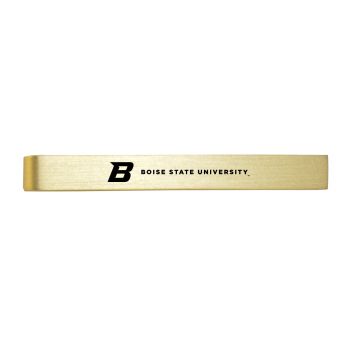 Brushed Steel Tie Clip - Boise State Broncos