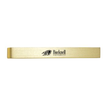 Brushed Steel Tie Clip - Bucknell Bison