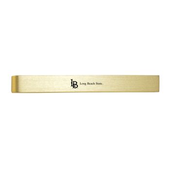 Brushed Steel Tie Clip - Long Beach State 49ers