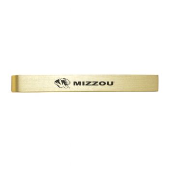 Brushed Steel Tie Clip - Mizzou Tigers
