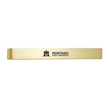 Brushed Steel Tie Clip - Montana State Bobcats