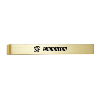 Brushed Steel Tie Clip - Creighton Blue Jays