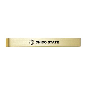 Brushed Steel Tie Clip - CSU Chico Wildcats