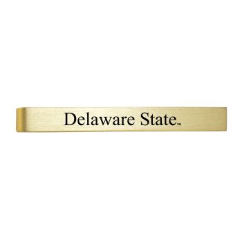 Brushed Steel Tie Clip - Delaware State Hornets
