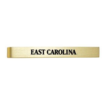 Brushed Steel Tie Clip - Eastern Carolina Pirates