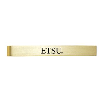 Brushed Steel Tie Clip - ETSU Buccaneers