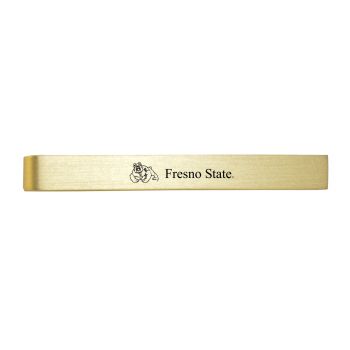 Brushed Steel Tie Clip - Fresno State Bulldogs