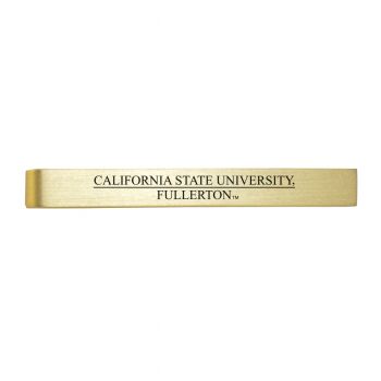 Brushed Steel Tie Clip - Cal State Fullerton Titans