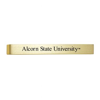 Brushed Steel Tie Clip - Alcorn State Braves